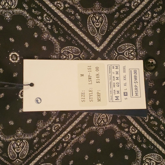 Silver Stone Paisley Collection Long sleeve button down shirt - Picture 3 of 6